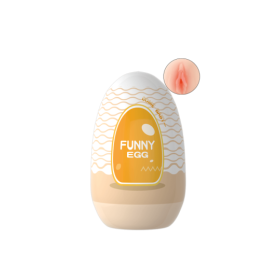 Gaine Masturbatrice Réutilisable FUNNY EGG – Design Réaliste Vagin lèvres moyennes